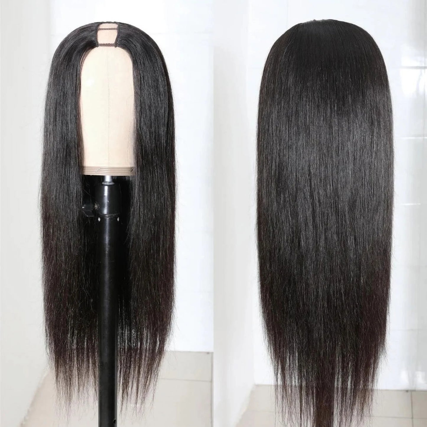 perruque lisse sans lace avec clips , Upart wigs with clips,