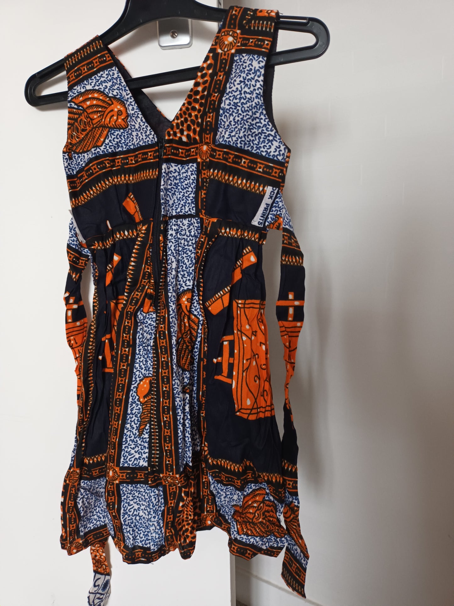 robe fille modèle africain décoration fleur et ceinture
