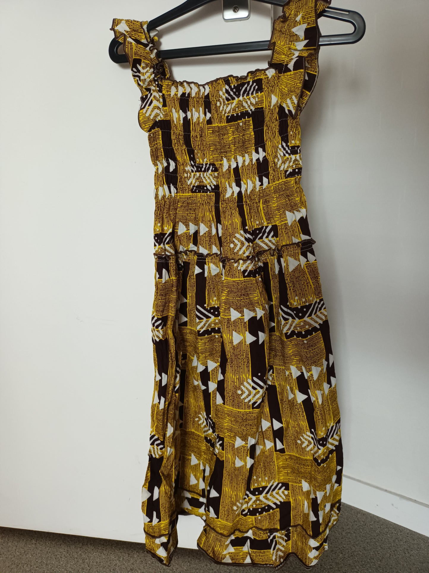 Robe wax fille de 5 ans , motif africain