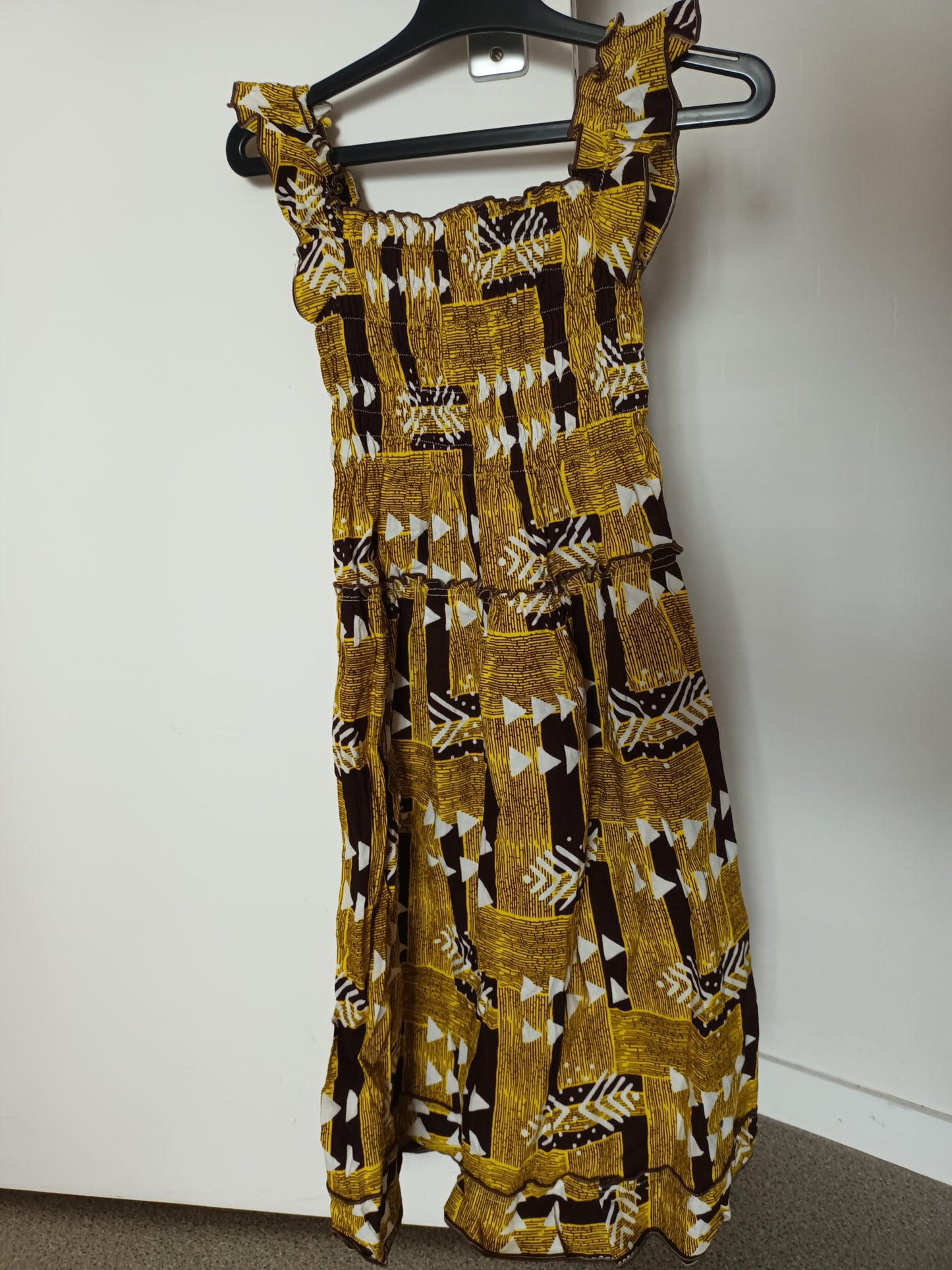 Robe wax fille de 5 ans , motif africain