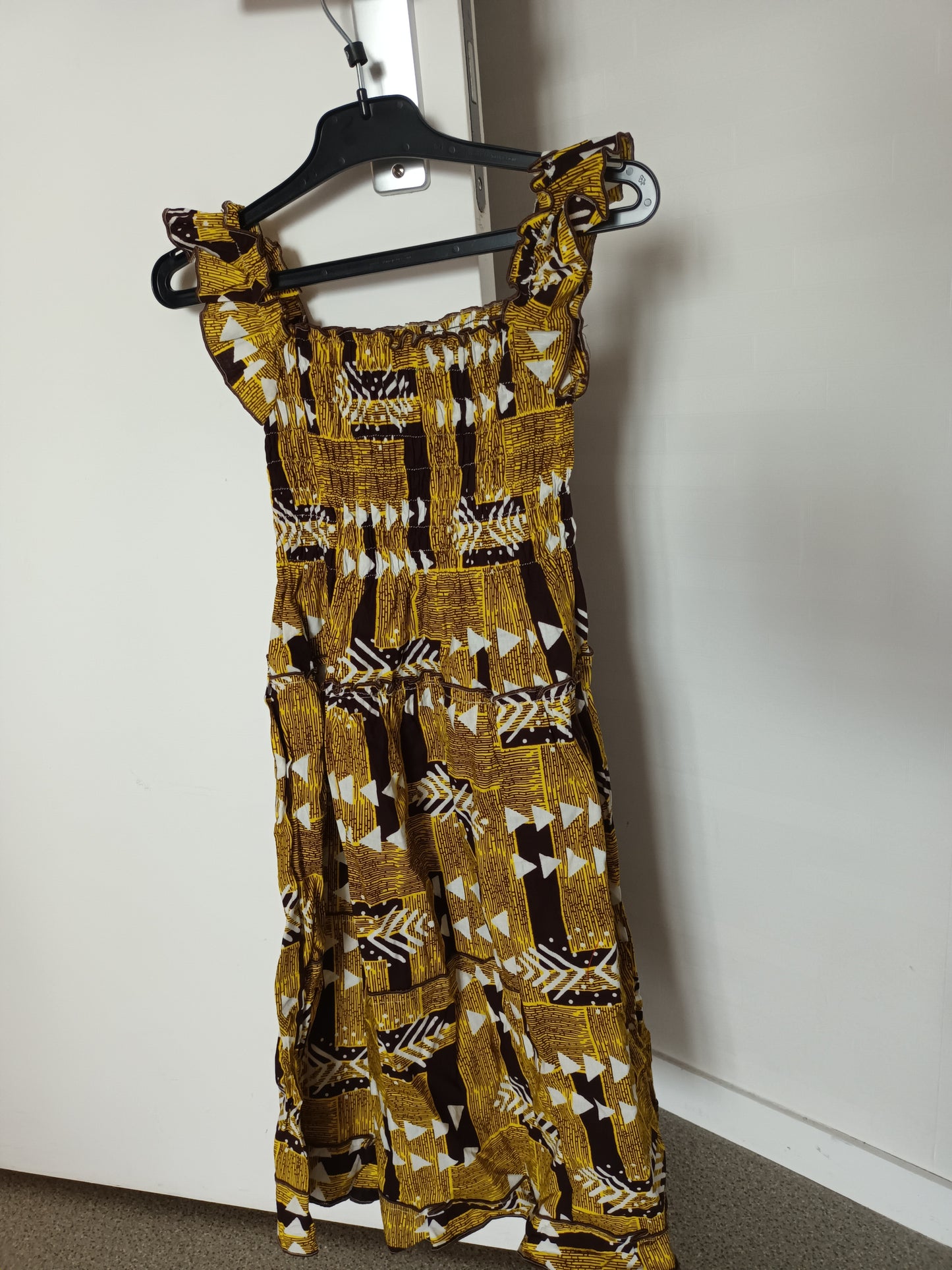 Robe wax fille de 5 ans , motif africain