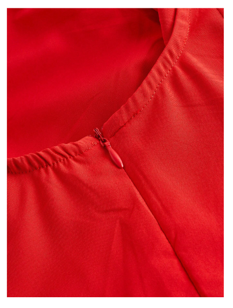 robe cocktail , anniversaire vintage avec dos ouvert col carré taille haute et évasée