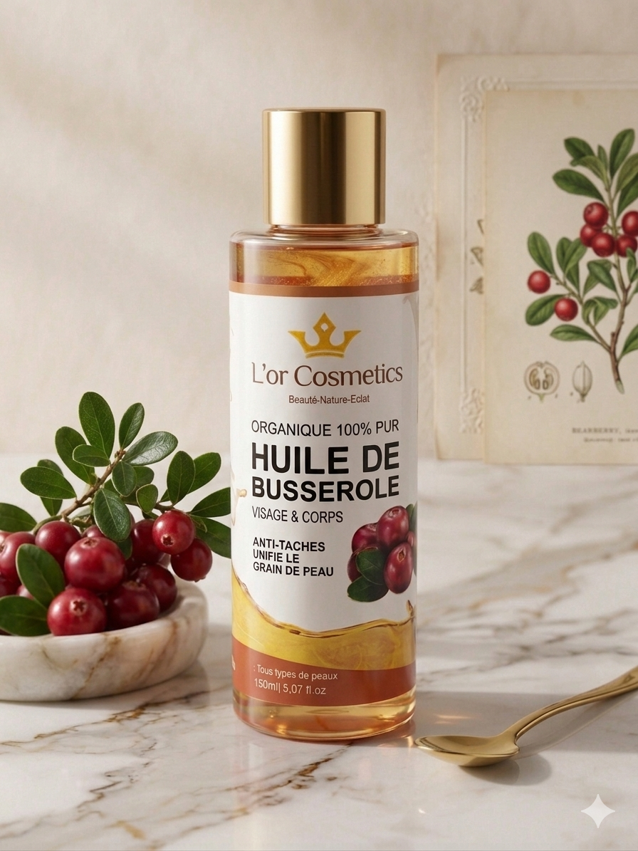 huile de busserole pour tout types de peau ; huile éclaircissante, hydratante et anti-âge