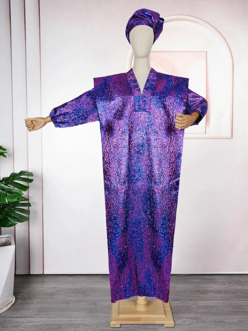 Vêtements traditionnels africains pour mariage traditionnel, robe longue avec foulard, hijab pour femmes, ensemble Dashiki Ankara, caftan, abayas, robe de fête, robe imprimée