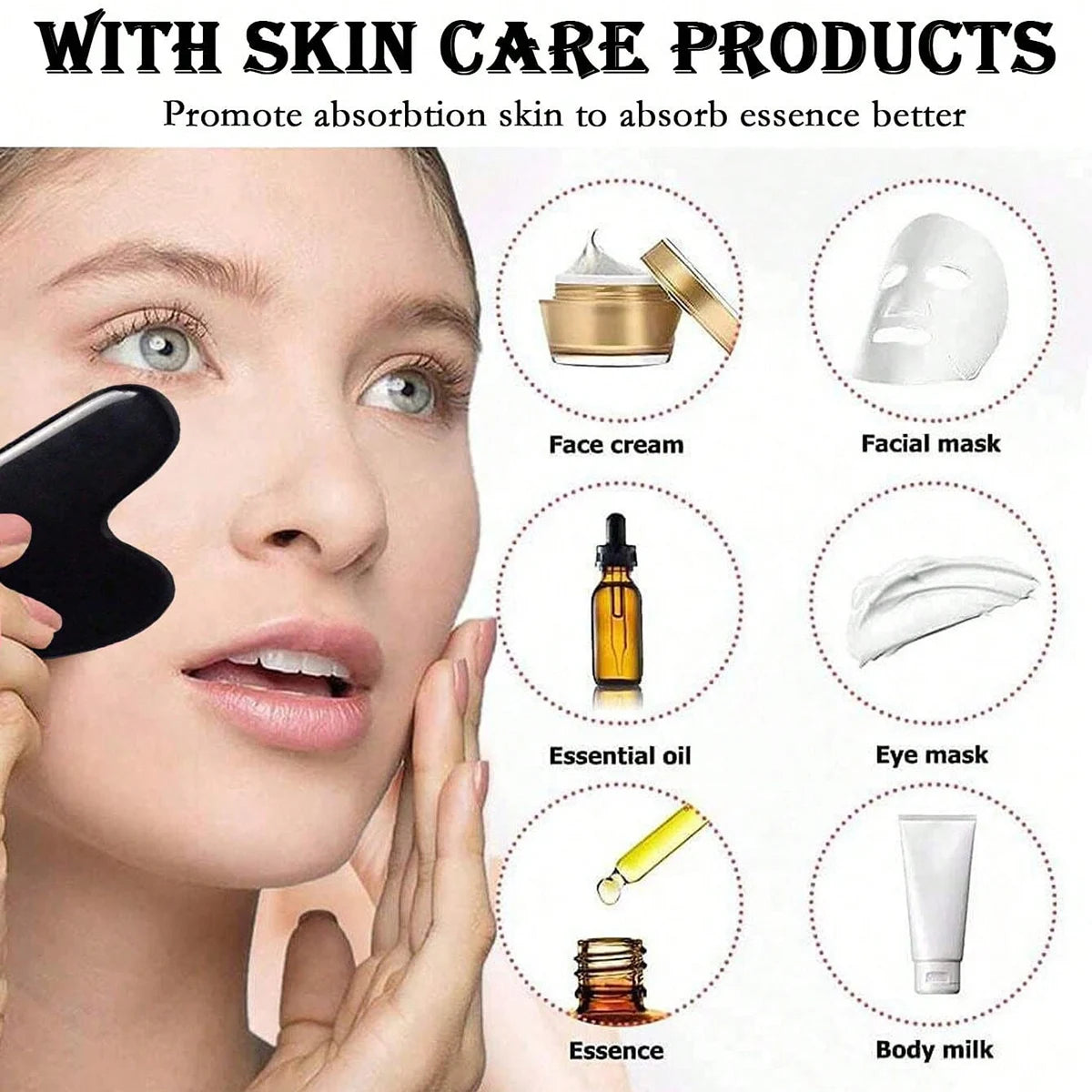 Ensemble de trois rouleaux de glace pour le soin de la peau du visage, outils de massage du visage, rouleau de glace en silicone, gua sha