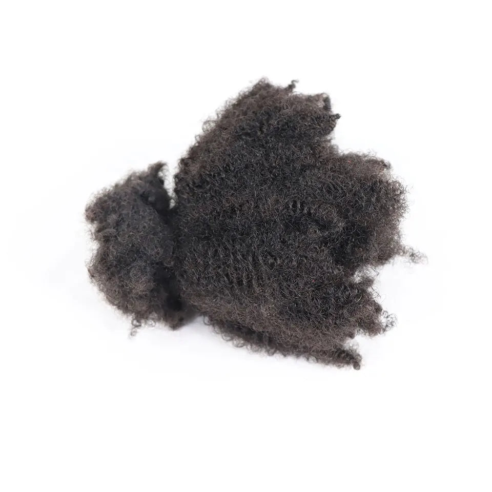 50g Natural Black Afro Kinky Curly Bulk Human Hair For Braiding Crochet Braiding Hair Extensions Locks For Hair Braids No Weft
