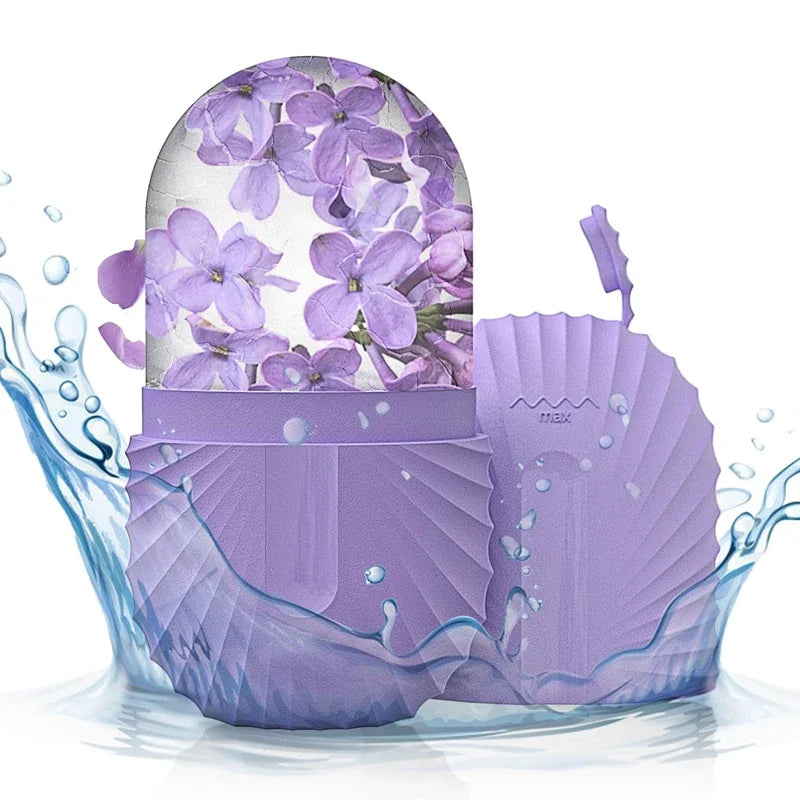Rouleau de glace pour le visage, glaçon, massage beauté, moule à glace en silicone pour les poches sous les yeux, rouleau de glace pour le visage, rétrécit les pores
