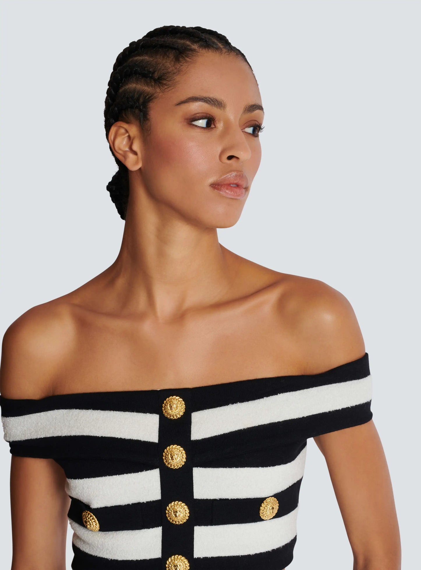 ensemble deux pièces jupe et top jupe à rayures et top col bateau pour femme, ensemble 2 pièces, tenue élégante et tendance, idéale pour le bureau, nouvelle collection