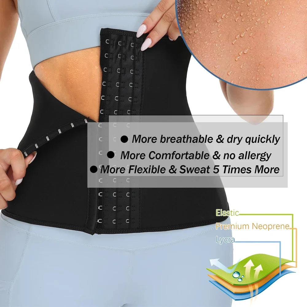 Ceinture amincissante pour femme, corset de sport, brûle-graisses, pour la perte de poids et la sudation