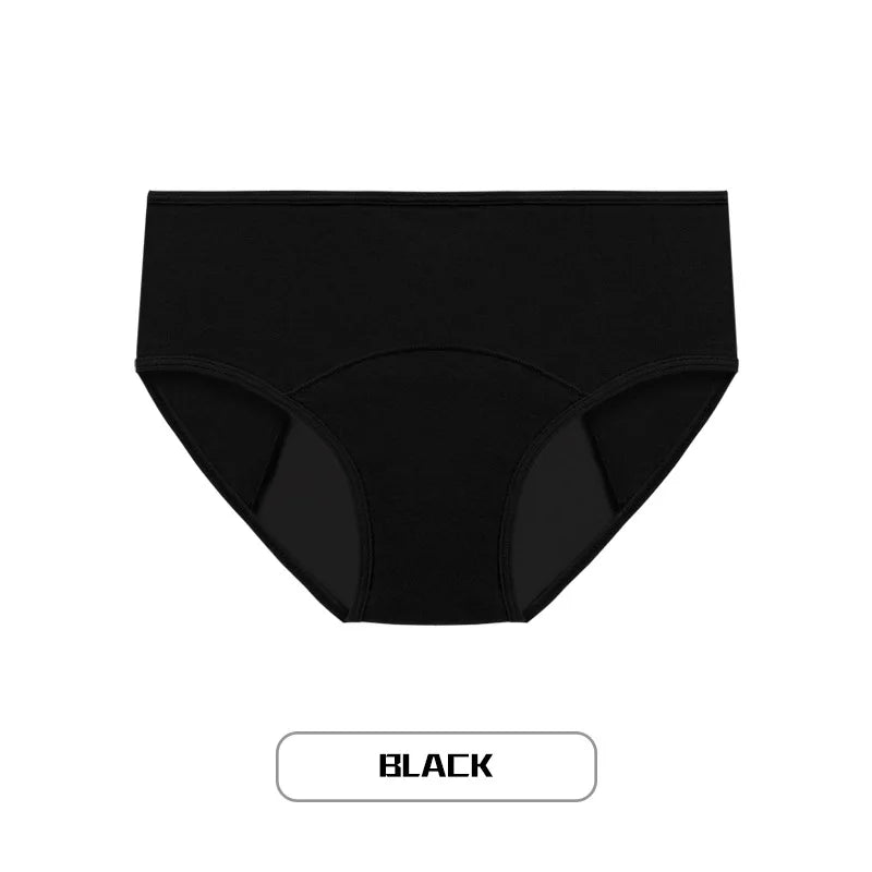 Lot de 3 culottes menstruelles pour femmes, anti-fuites, en coton, absorbantes, physiologiques