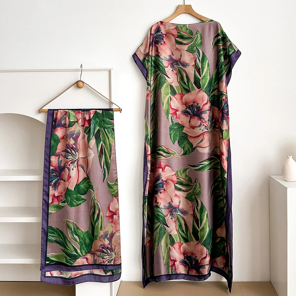 Nouvelle robe d'été Abaya africaine pour femmes, en coton, à manches courtes, imprimée, estampillée or, ample, longue, avec grand foulard