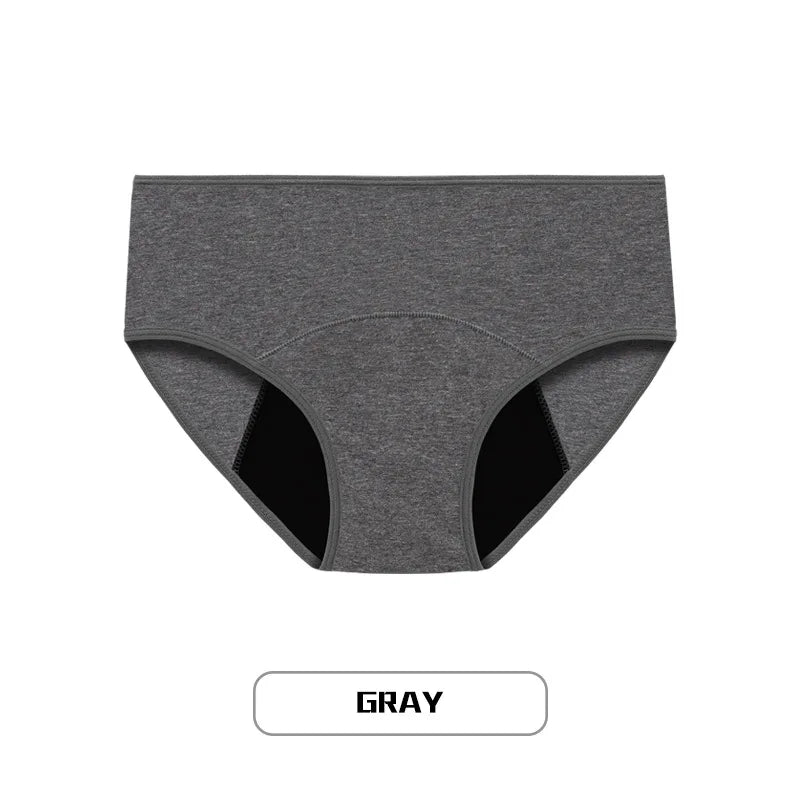 Lot de 3 culottes menstruelles pour femmes, anti-fuites, en coton, absorbantes, physiologiques