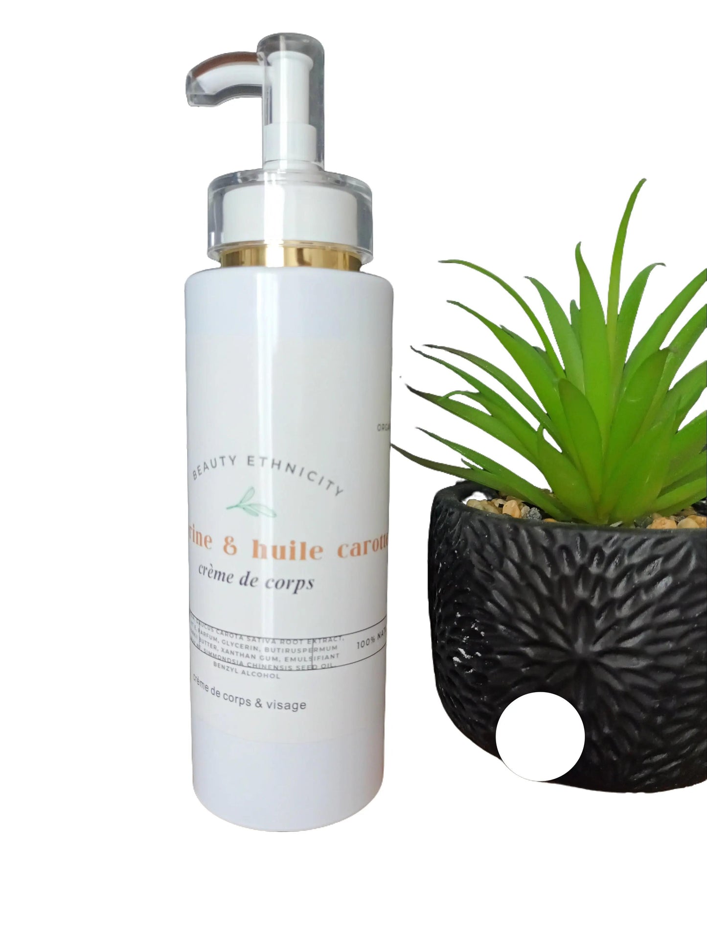 Crème de corps à glycérine, huile de carotte et vit E pour nourrir et hydrater votre peau terne et sèche en profondeur