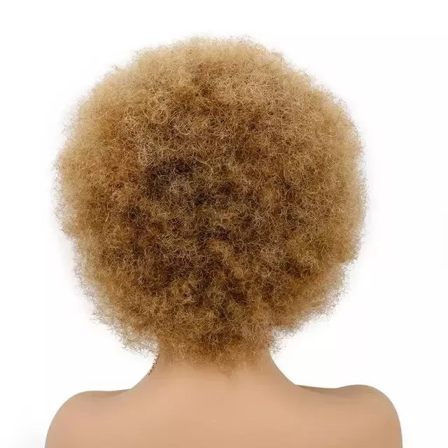 perruque brésilienne afro , afro wig curly perruque bouclée couleur 4/27 et 1b 8 pouces