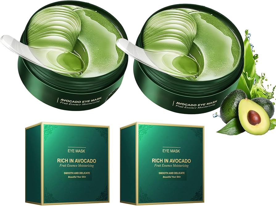 Patch yeux Acide hyaluronique Collagène, Masque pour les yeux Réutilisable contre les cernes Poches Rides Cercles foncés Puffiness, Eye Patch Hydrogel, Nourrit et lisse le contour des yeux 60pcs