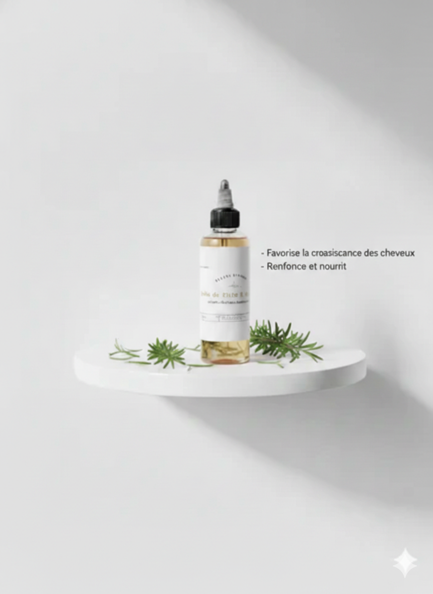 Sérum booster plus pour cheveux à base d'huile végétales pour activer la pousse huile de ricin , romarin qui nourrissent en profondeur