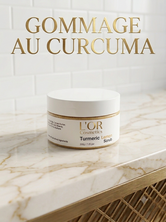 gommage au curcuma et citron visage et corps