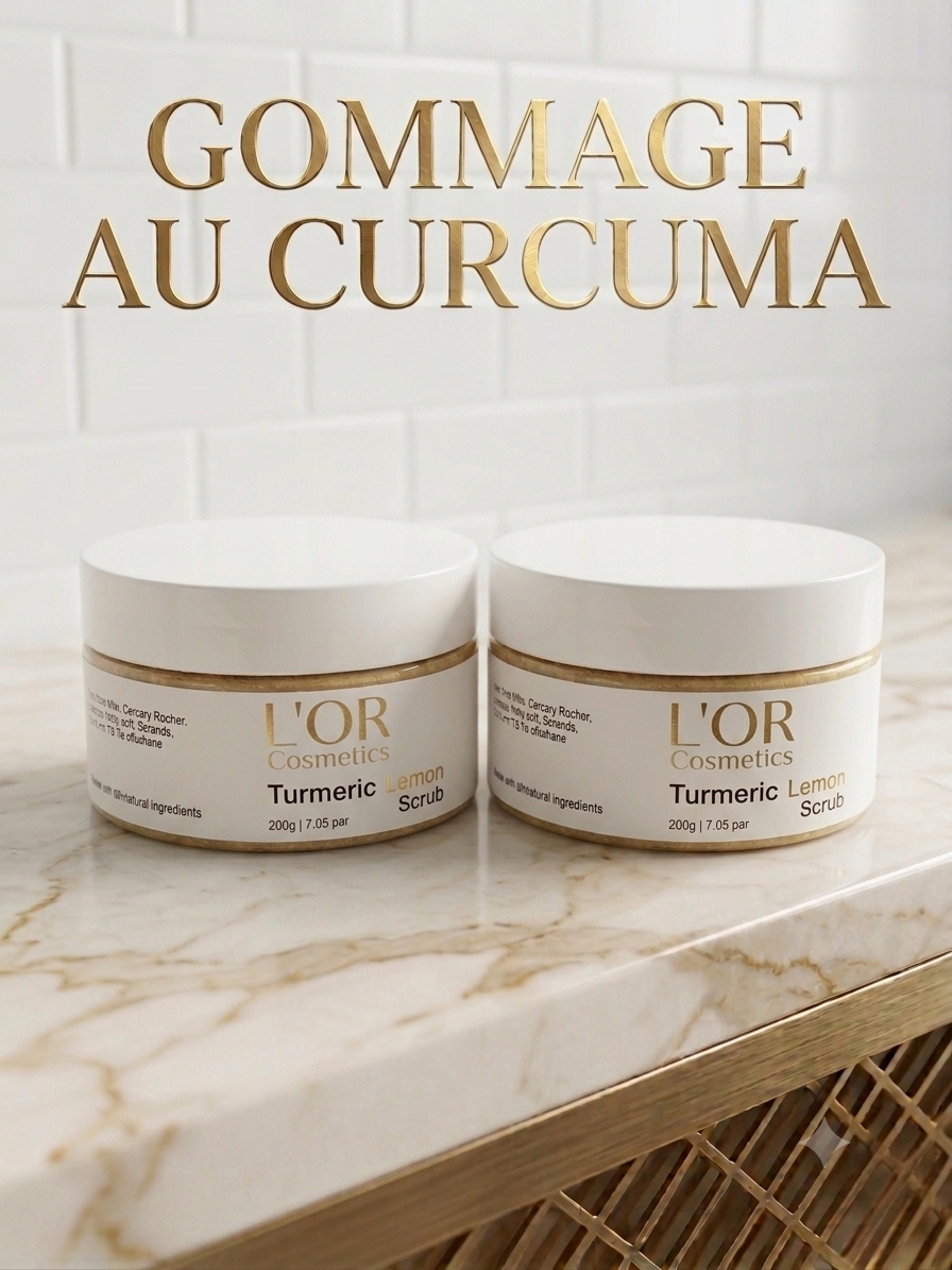 gommage au curcuma et citron visage et corps