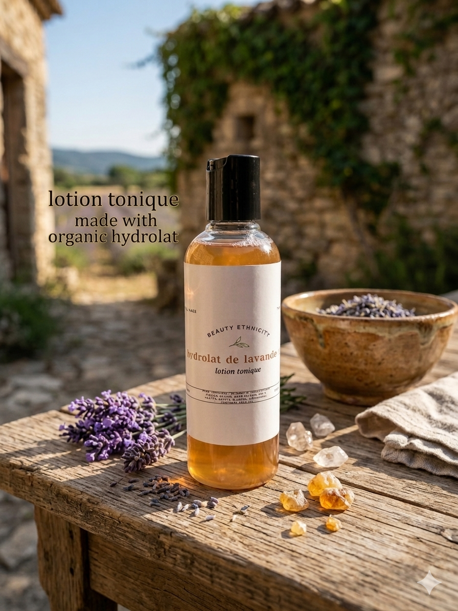 lotion tonique à l'hydrolat de lavande pour bien nettoyer votre peau en profondeur