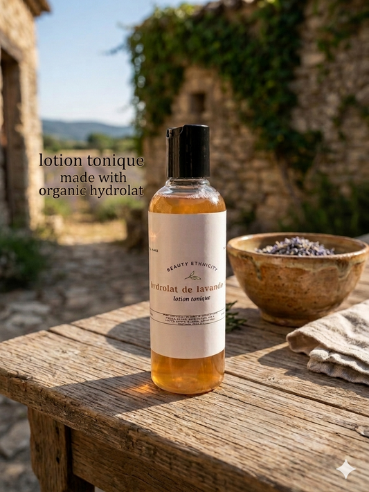 lotion tonique à l'hydrolat de lavande pour bien nettoyer votre peau en profondeur