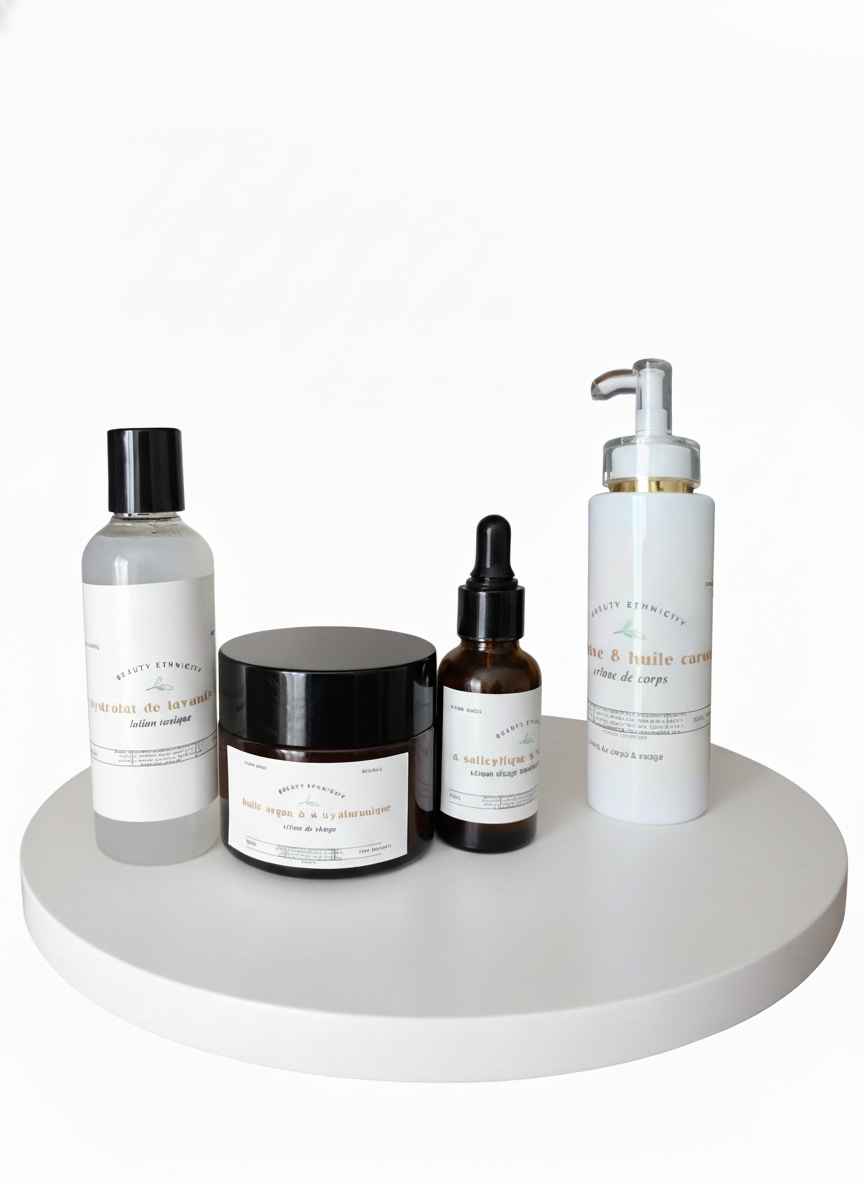 gamme réparatrice visage et corps à l'huile de carotte ,d' argan, acide hyaluronique et la niacinamide