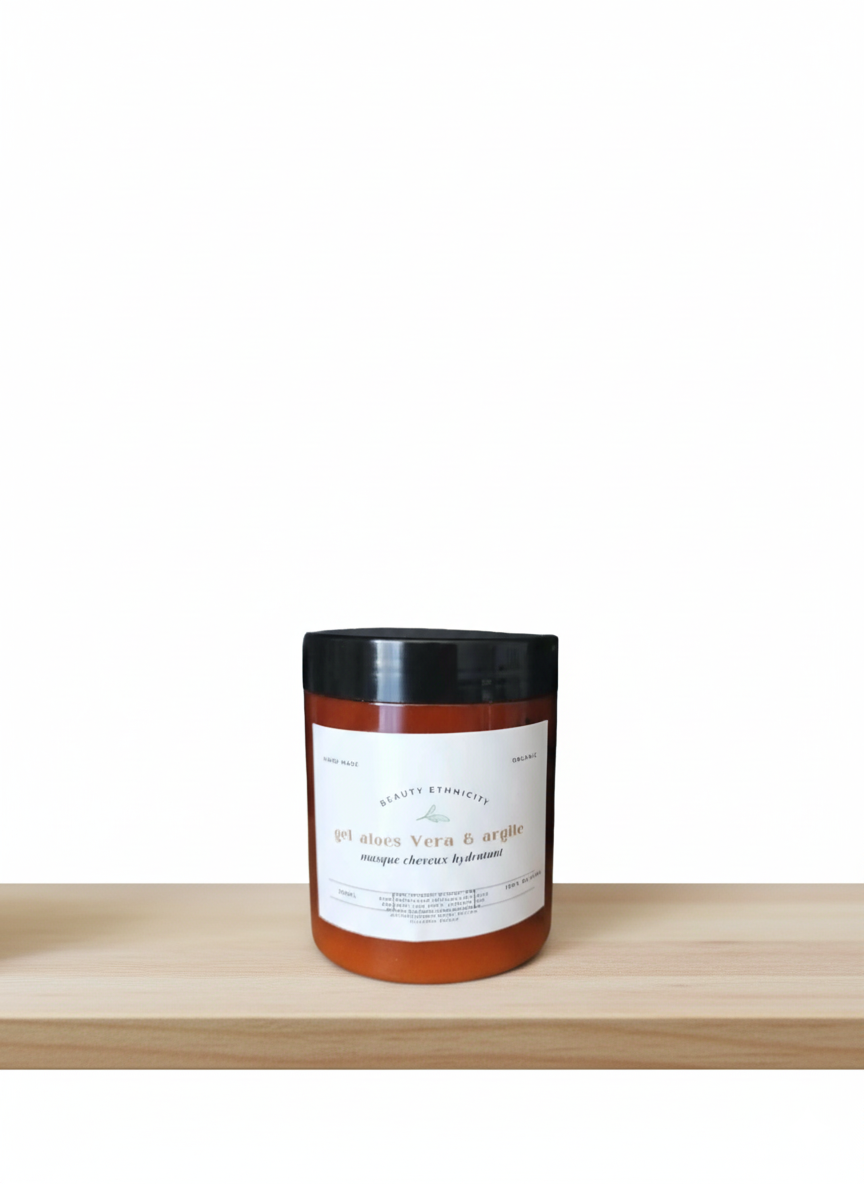 Masque capillaire hydratation intense pour vos cheveux à base de gel d'aloès Vera , huile d'avocat