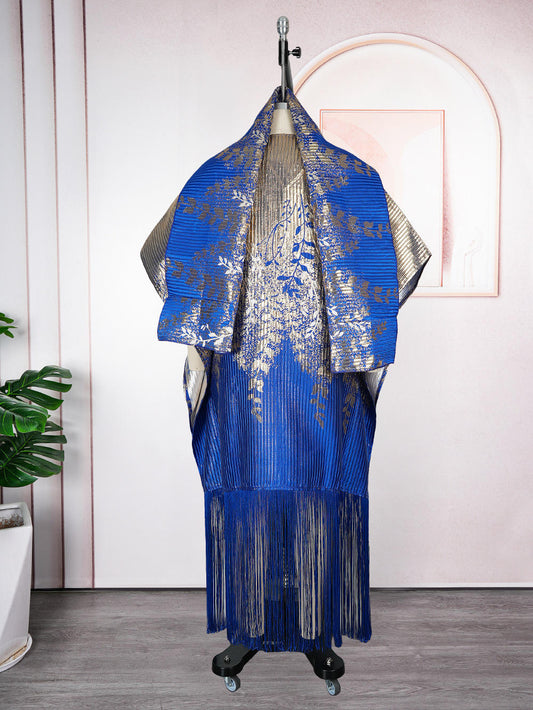 Robe africaine grande taille pour femme, longue robe traditionnelle africaine brodée avec foulard, boubou  pour invité de mariage, cérémonie