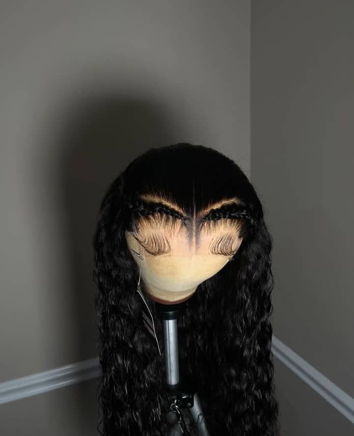 perruque brésilienne hd lace frontale couleur noir 1b style deep wave lace 13*5 cheveux 100% naturels remyhair