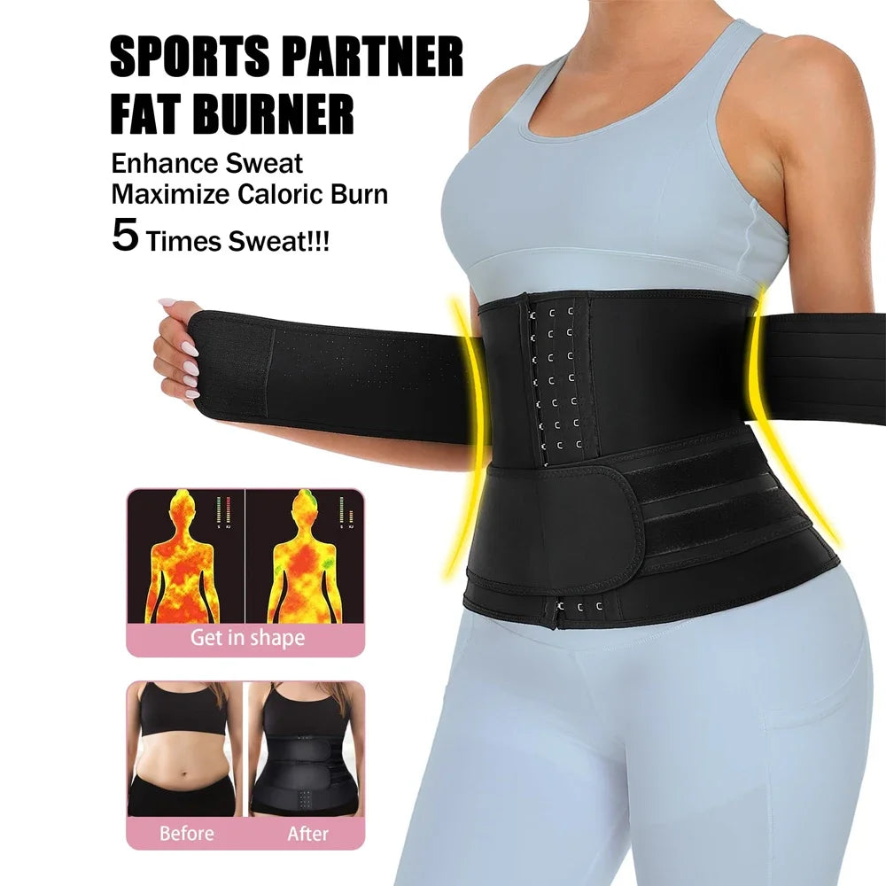Ceinture amincissante pour femme, corset de sport, brûle-graisses, pour la perte de poids et la sudation