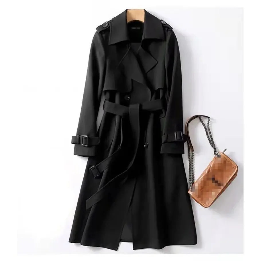 Female Coat Long Slim Fit Women's Windbreaker Jackets Parkas Offer Casual Cheap Harajuku Elegant Sleeve Pretty Demi-season Deals