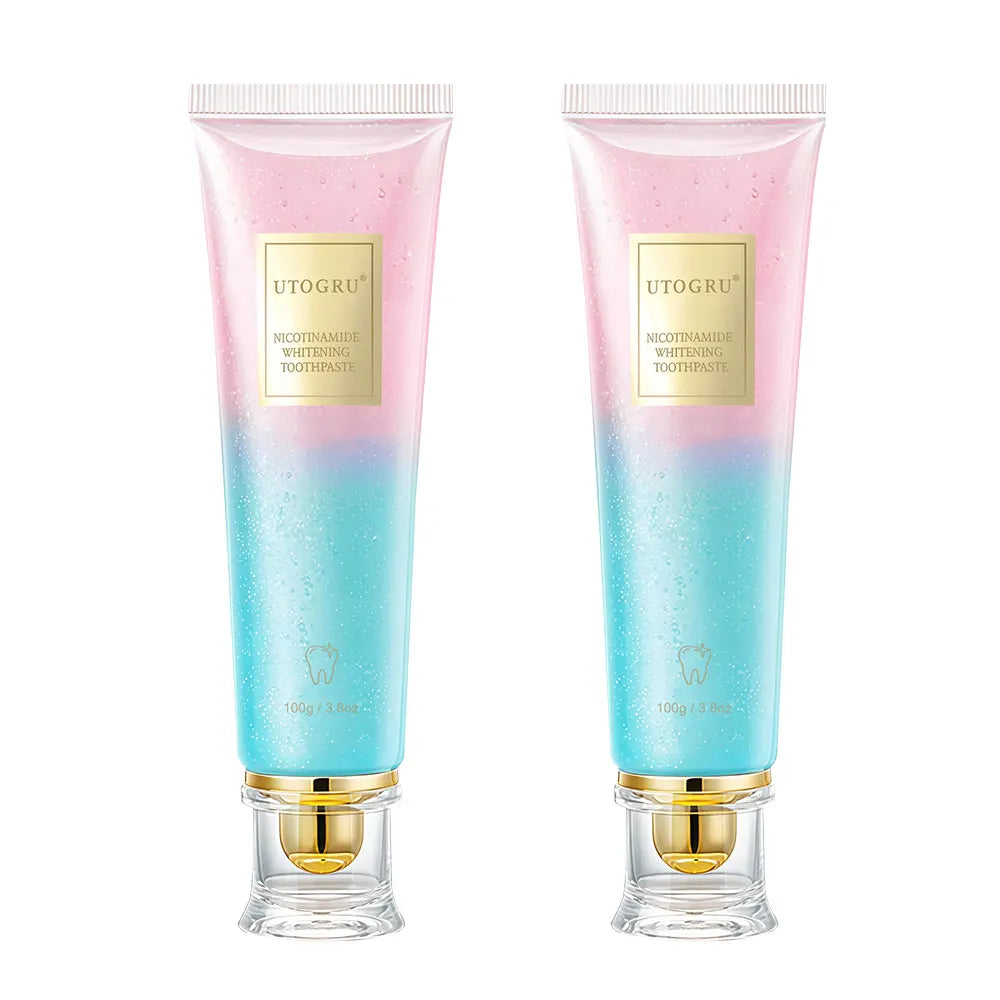 Dentifrice blanchissant à la niacinamide 100 g pour des dents propres et rafraîchissantes pour hommes et femmes. Dentifrice pour une haleine fraîche et éliminer les taches dentaires.