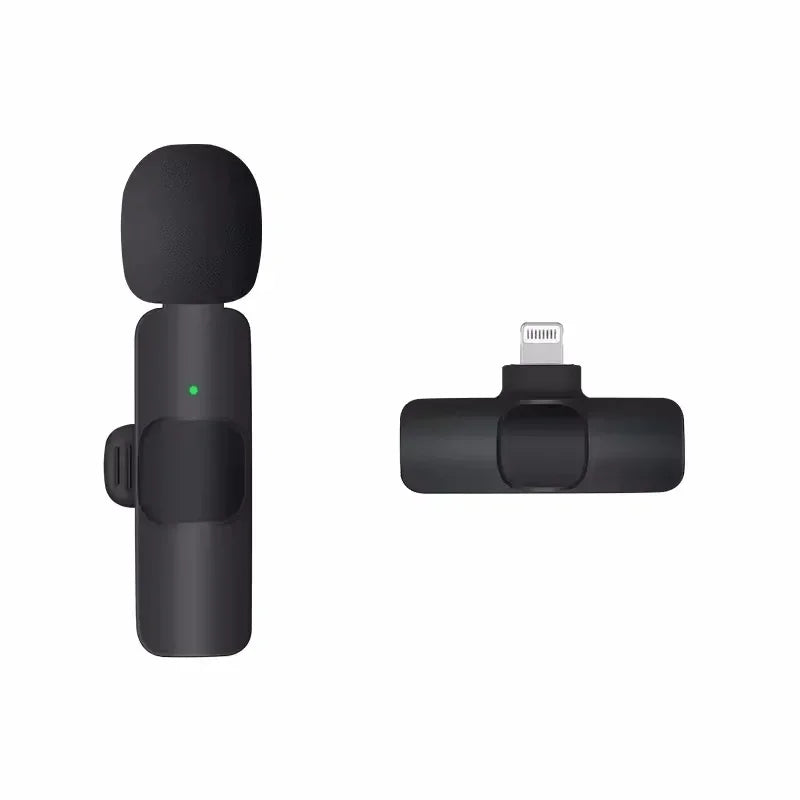 Microphones Lavalier sans fil pour iPhone Android Plug and Play Microphone antibruit sans fil YouTube TikTok Streaming en direct