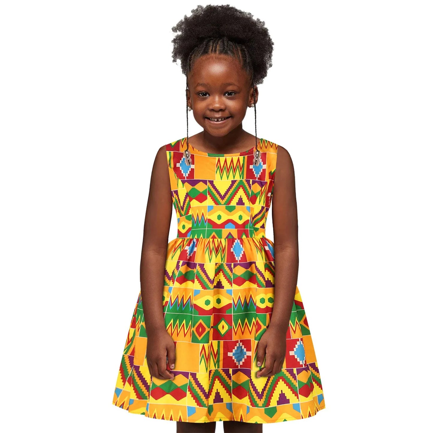 Robe africaine pour bébé fille, tenue décontractée à manches courtes, style traditionnel Dashiki, imprimé, style princesse Ankara