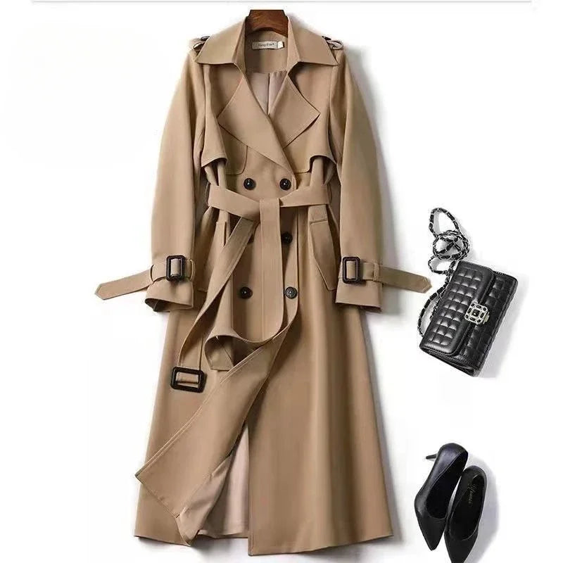 Female Coat Long Slim Fit Women's Windbreaker Jackets Parkas Offer Casual Cheap Harajuku Elegant Sleeve Pretty Demi-season Deals