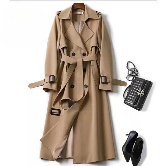 Female Coat Long Slim Fit Women's Windbreaker Jackets Parkas Offer Casual Cheap Harajuku Elegant Sleeve Pretty Demi-season Deals