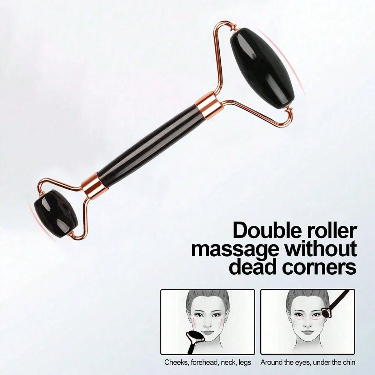 Ensemble de trois rouleaux de glace pour le soin de la peau du visage, outils de massage du visage, rouleau de glace en silicone, gua sha