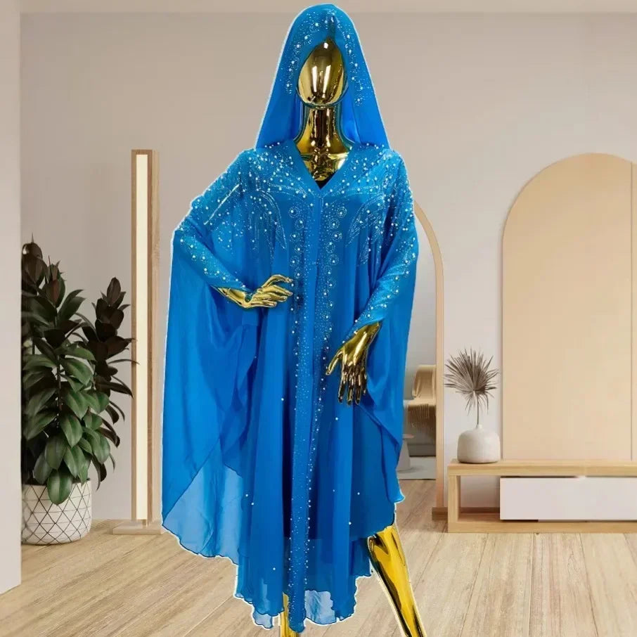 Robe de soirée grande taille pour femmes, Dashiki, mode musulmane, Abaya, vêtements africains, robe marocaine, robe caftan de luxe de Dubaï