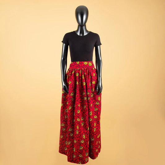 Jupe longue habillée en coton imprimé Dashiki pour femme, style africain, en  wax.