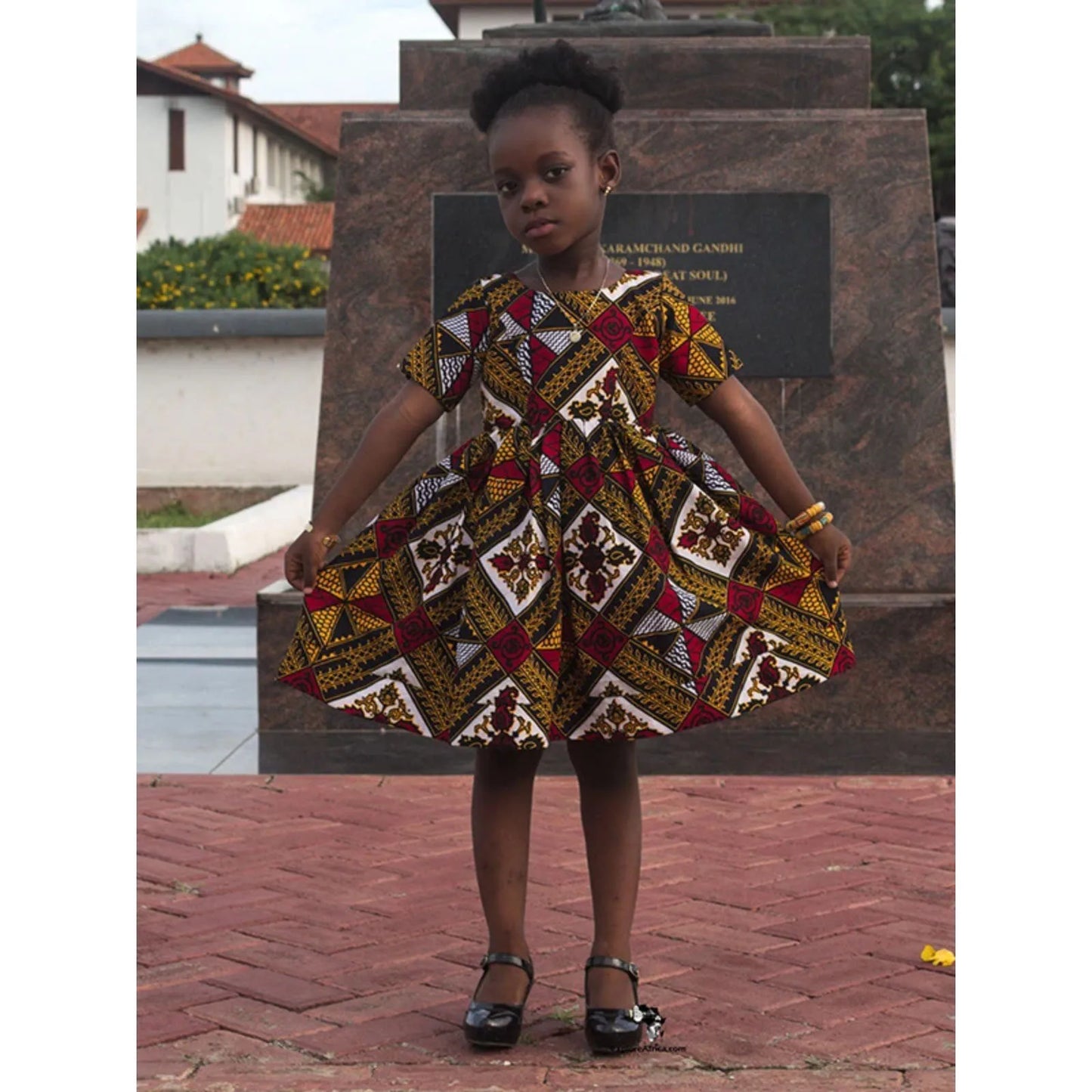 Robe africaine pour bébé fille, tenue décontractée à manches courtes, style traditionnel Dashiki, imprimé, style princesse Ankara