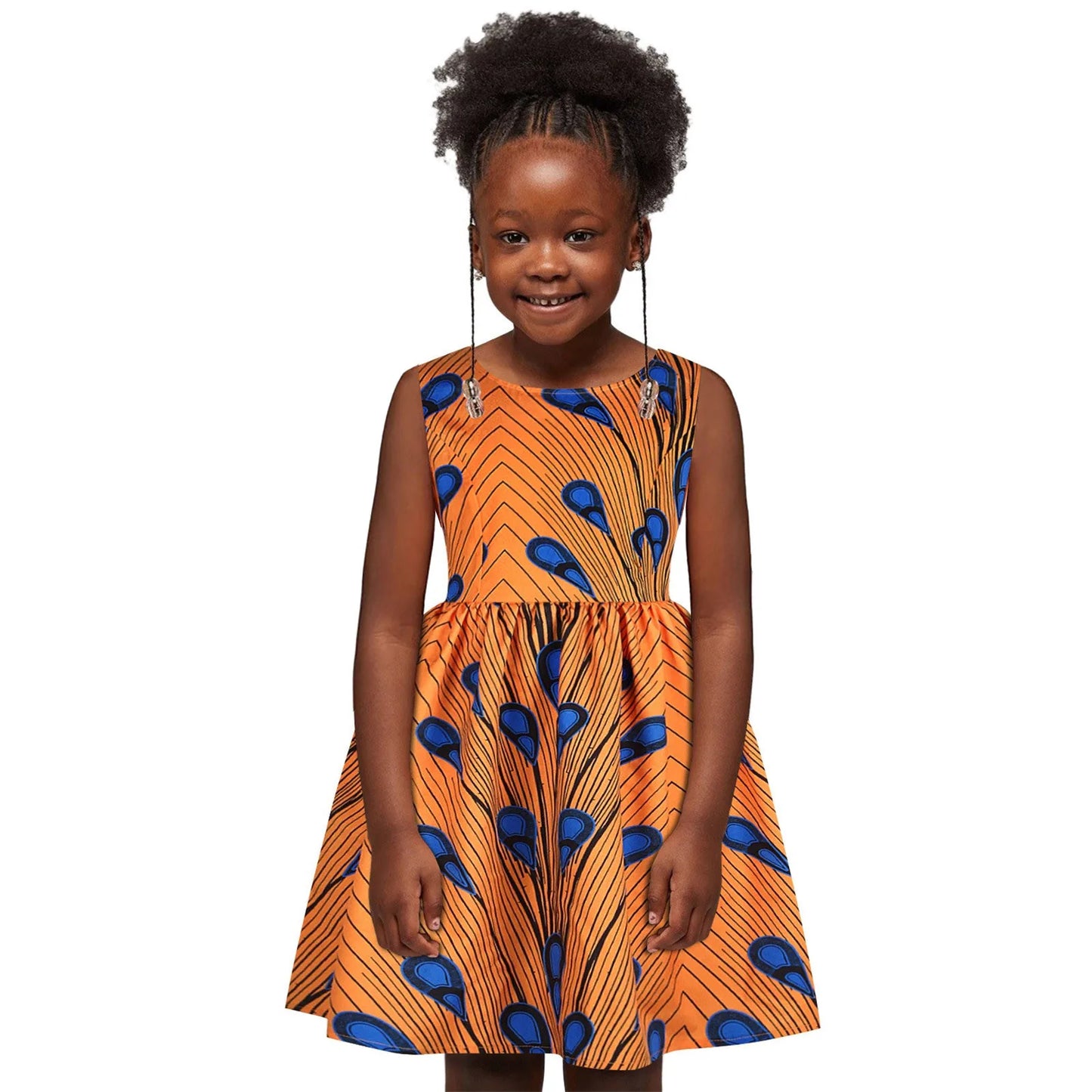 Robe africaine pour bébé fille, tenue décontractée à manches courtes, style traditionnel Dashiki, imprimé, style princesse Ankara
