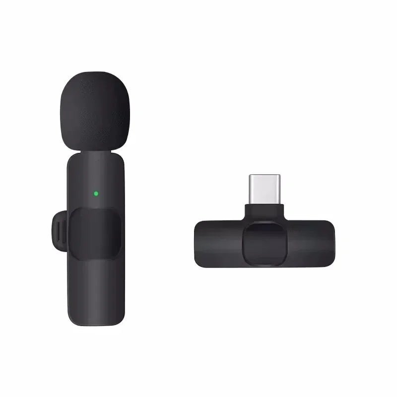 Microphones Lavalier sans fil pour iPhone Android Plug and Play Microphone antibruit sans fil YouTube TikTok Streaming en direct