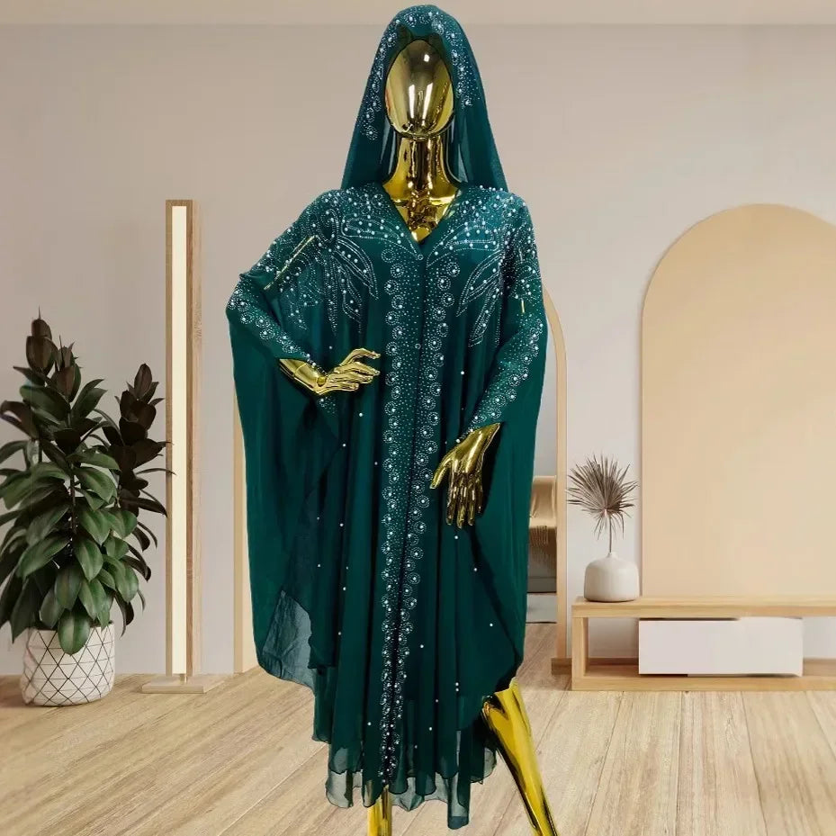 Robe de soirée grande taille pour femmes, Dashiki, mode musulmane, Abaya, vêtements africains, robe marocaine, robe caftan de luxe de Dubaï