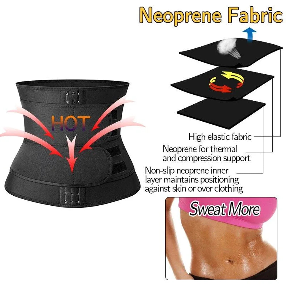 Ceinture amincissante pour femme, corset de sport, brûle-graisses, pour la perte de poids et la sudation