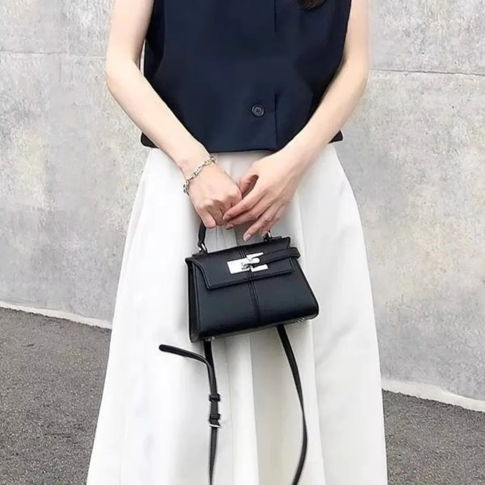 sac à main en cuir trapézoïdal pour femme polyvalent mode Niche sac à main sacs à poignée supérieure sac de luxe femme