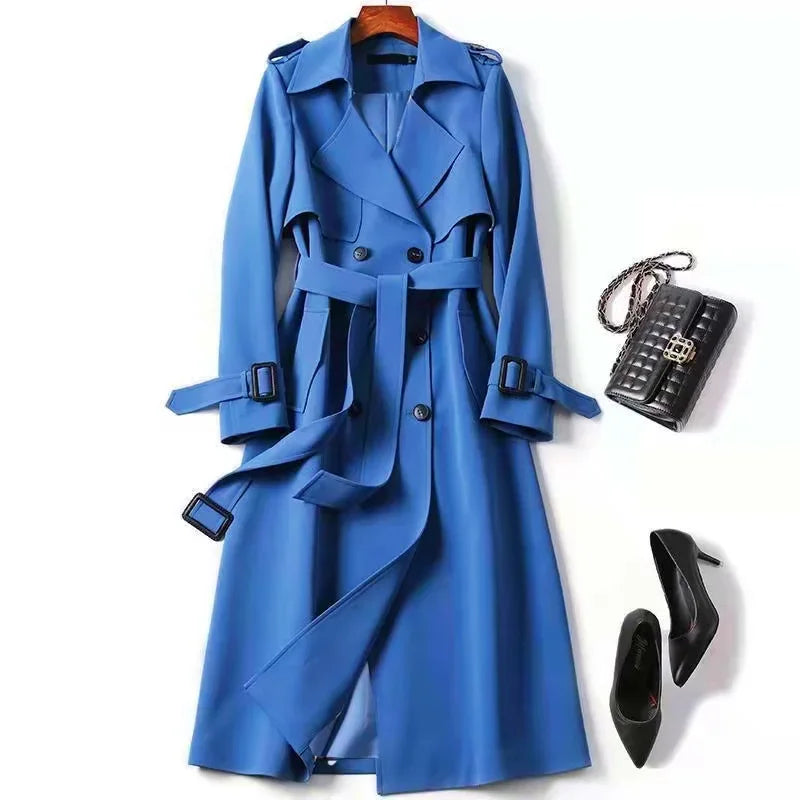 Female Coat Long Slim Fit Women's Windbreaker Jackets Parkas Offer Casual Cheap Harajuku Elegant Sleeve Pretty Demi-season Deals
