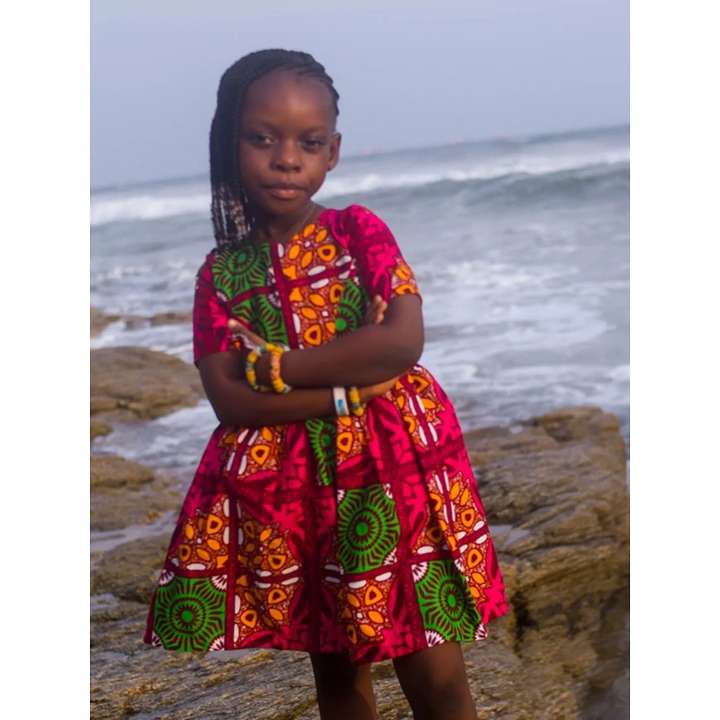 Robe africaine pour bébé fille, tenue décontractée à manches courtes, style traditionnel Dashiki, imprimé, style princesse Ankara