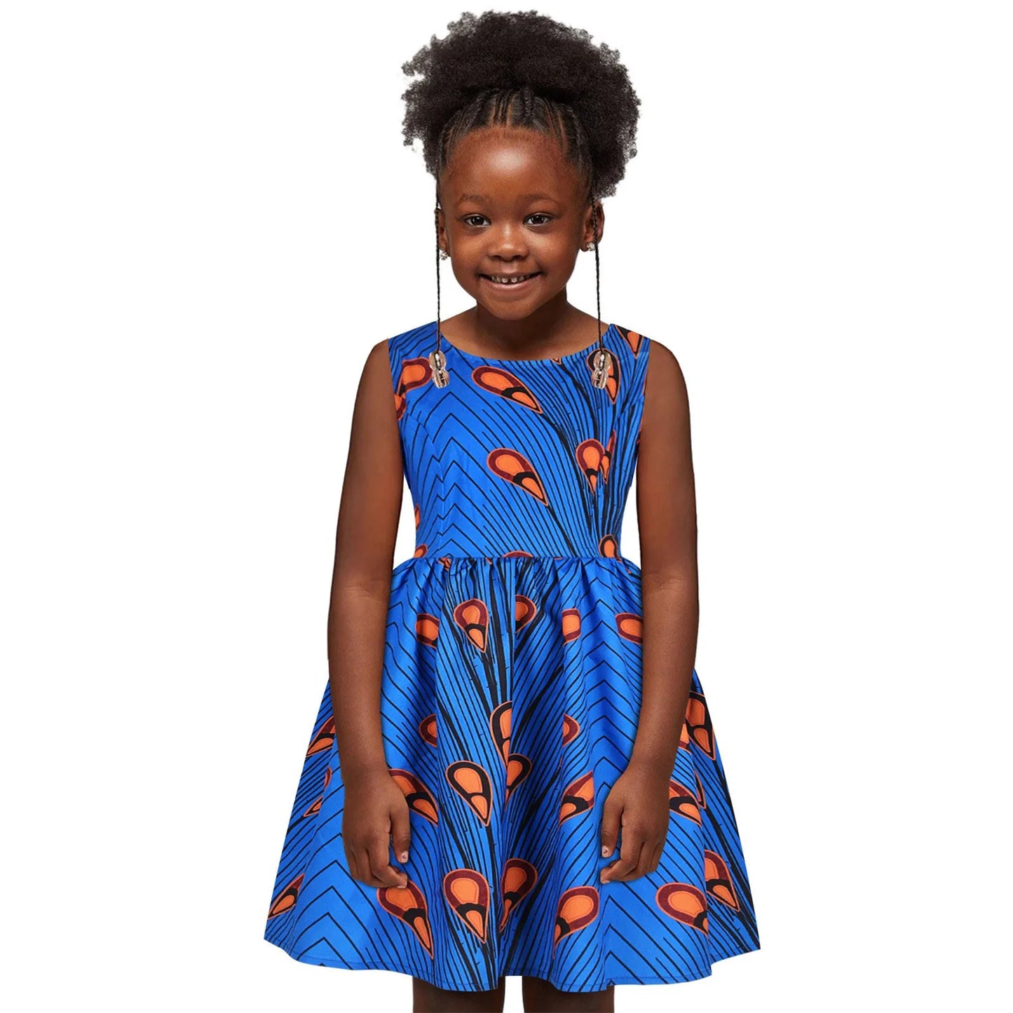 Robe africaine pour bébé fille, tenue décontractée à manches courtes, style traditionnel Dashiki, imprimé, style princesse Ankara