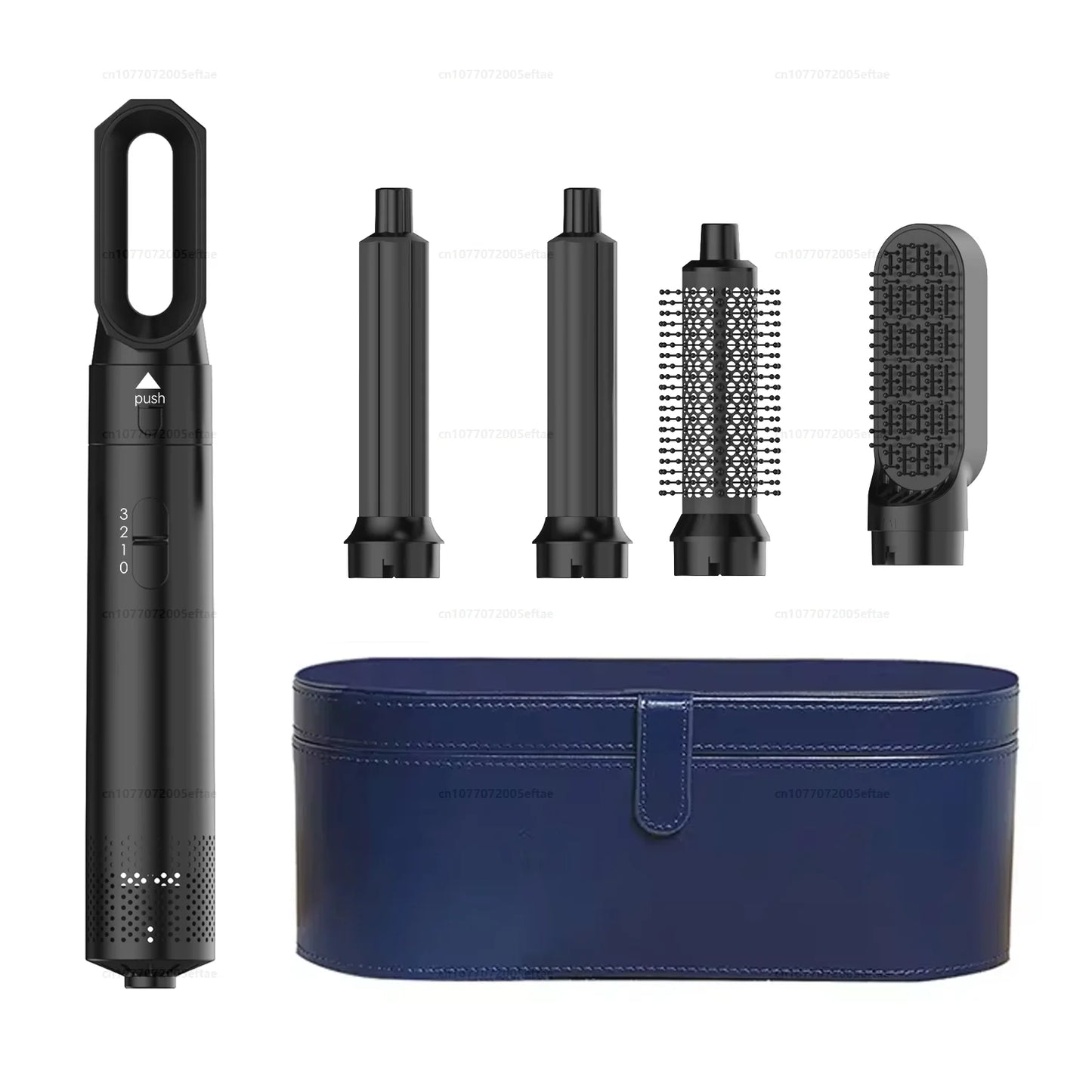 Sèche-cheveux 5 en 1, peigne à air chaud pour boucler, lisser et donner du volume aux cheveux, avec accessoires amovibles
