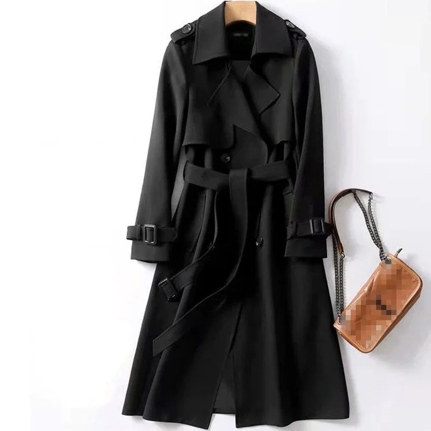 Female Coat Long Slim Fit Women's Windbreaker Jackets Parkas Offer Casual Cheap Harajuku Elegant Sleeve Pretty Demi-season Deals